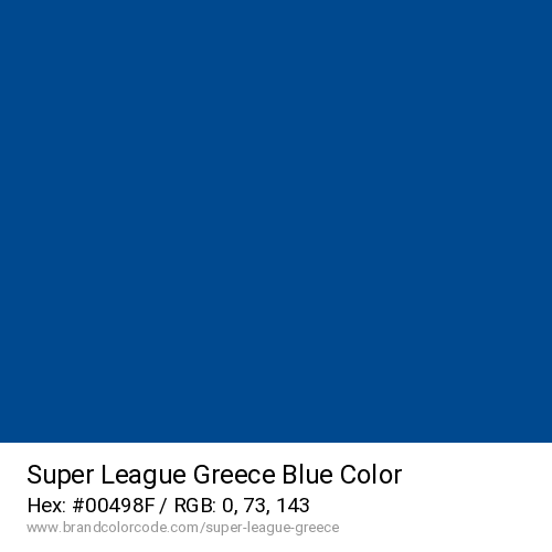 Super League Greece's Blue color solid image preview