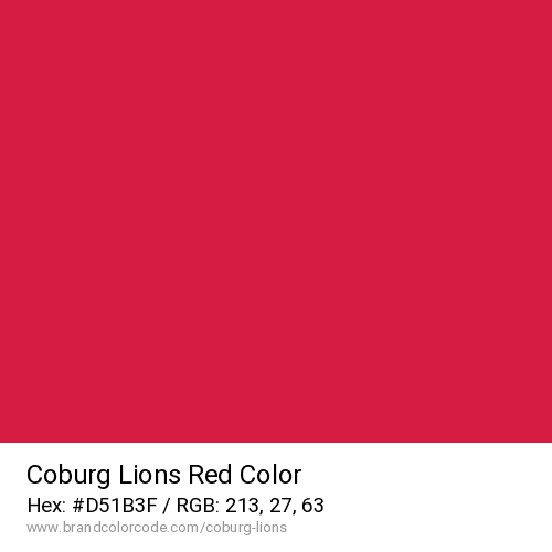 Coburg Lions's Red color solid image preview
