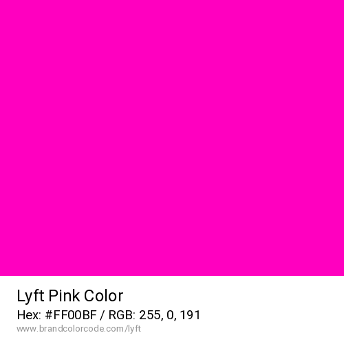 Lyft's Pink color solid image preview