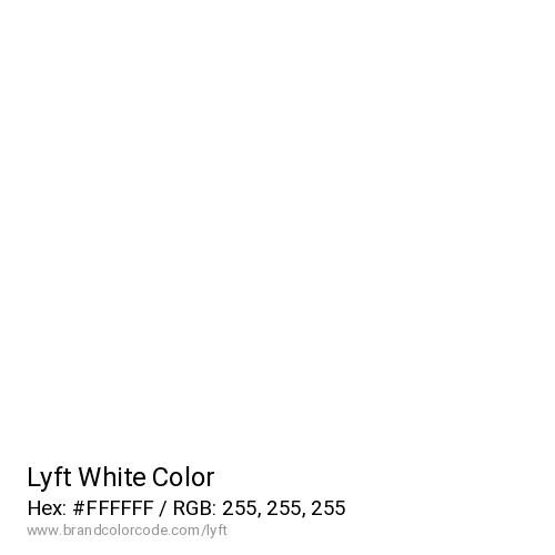 Lyft's White color solid image preview