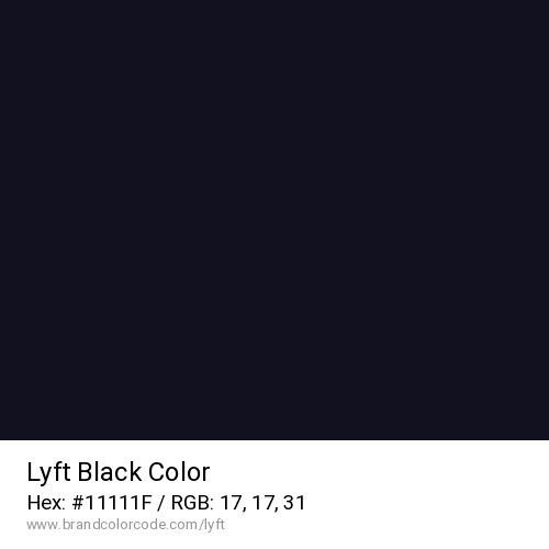 Lyft's Black color solid image preview