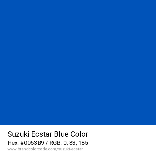Suzuki Ecstar's Blue color solid image preview