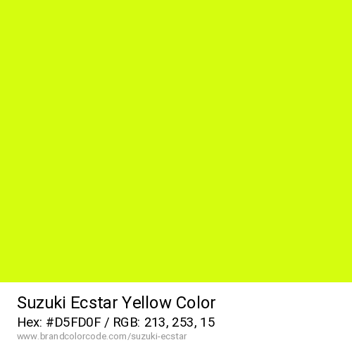 Suzuki Ecstar's Yellow color solid image preview