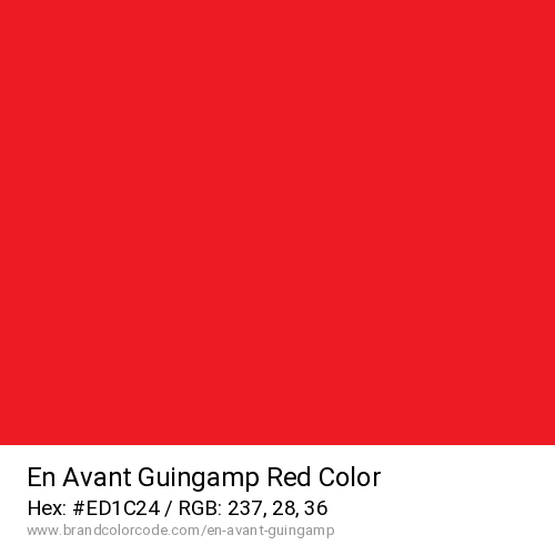 En Avant Guingamp's Red color solid image preview