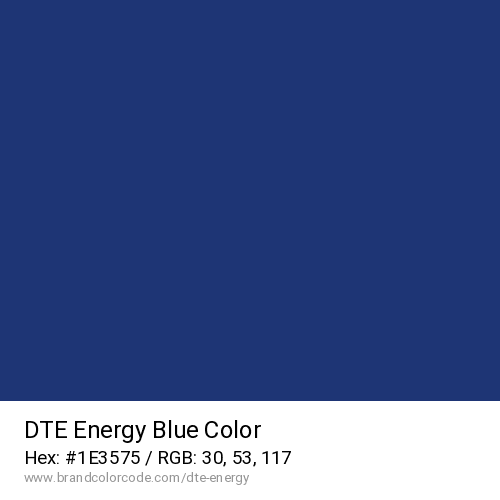 DTE Energy's Blue color solid image preview