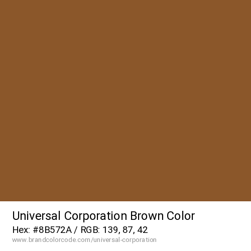 Universal Corporation's Brown color solid image preview