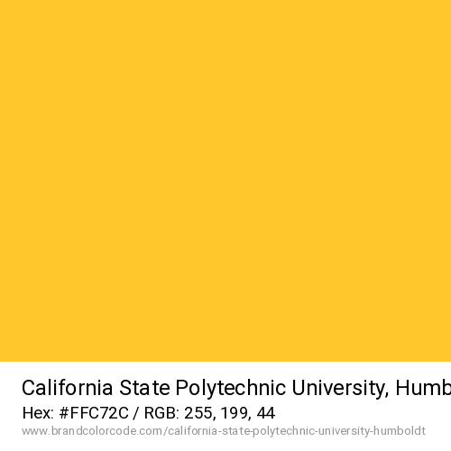 California State Polytechnic University, Humboldt's Gold color solid image preview