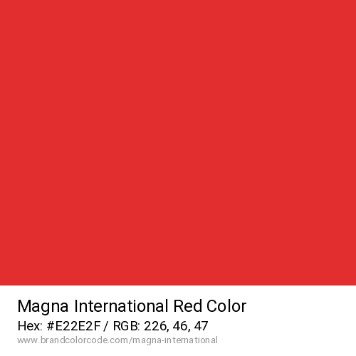 Magna International's Red color solid image preview