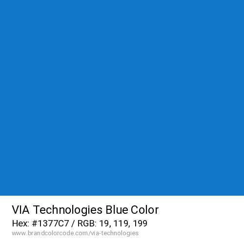 VIA Technologies's Blue color solid image preview