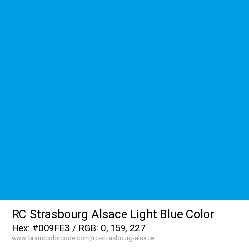 RC Strasbourg Alsace's Light Blue color solid image preview