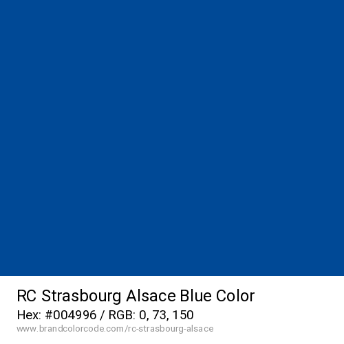 RC Strasbourg Alsace's Blue color solid image preview