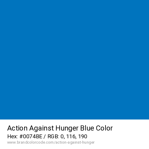 Action Against Hunger's Blue color solid image preview