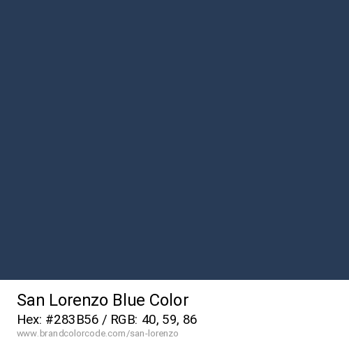 San Lorenzo's Blue color solid image preview