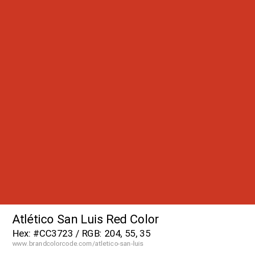 Atlético San Luis's Red color solid image preview