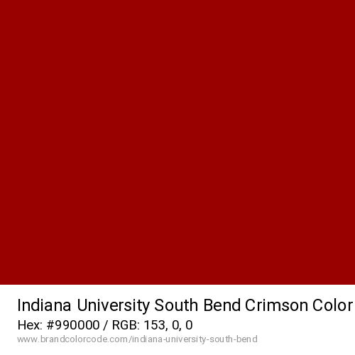 Indiana University South Bend's Crimson color solid image preview