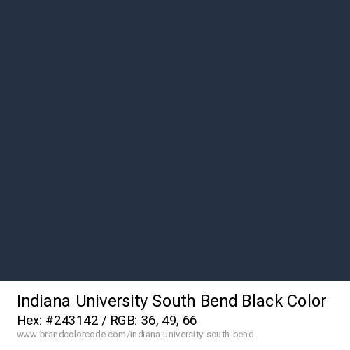 Indiana University South Bend's Black color solid image preview