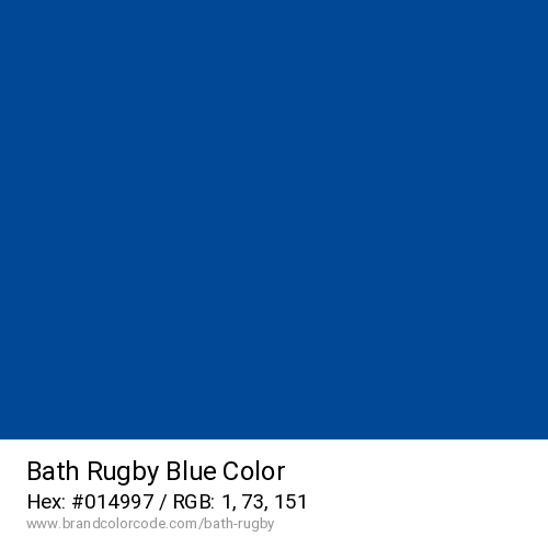 Bath Rugby's Blue color solid image preview