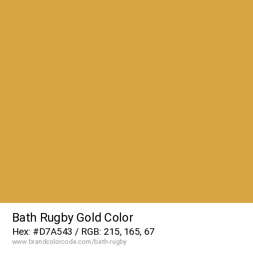 Bath Rugby's Gold color solid image preview