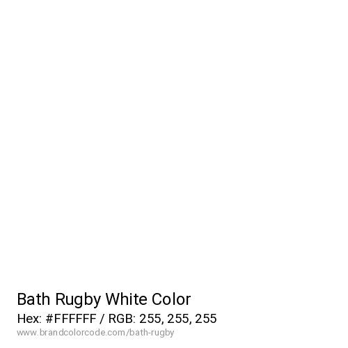 Bath Rugby's White color solid image preview