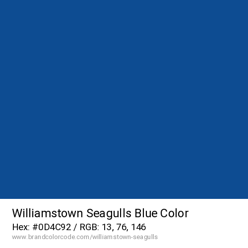 Williamstown Seagulls's Blue color solid image preview