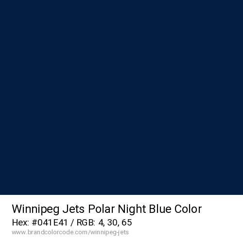 Winnipeg Jets's Polar Night Blue color solid image preview