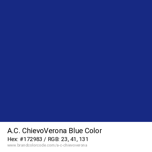 A.C. ChievoVerona's Blue color solid image preview