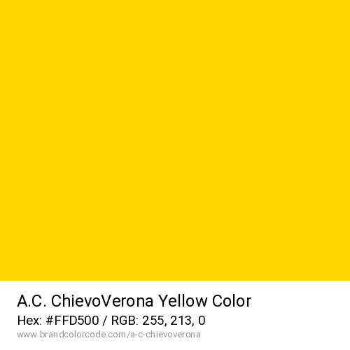 A.C. ChievoVerona's Yellow color solid image preview