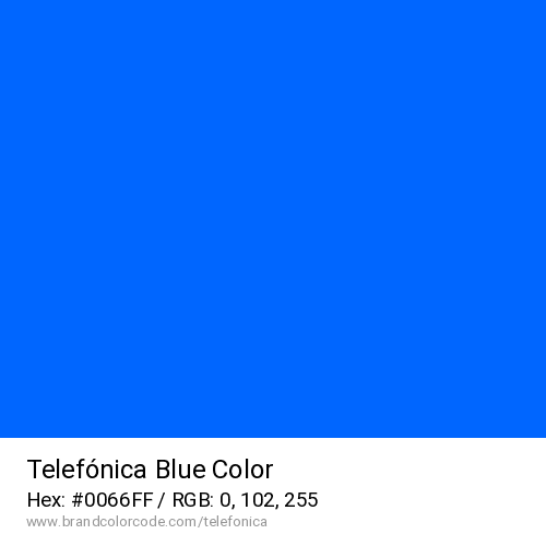 Telefónica's Blue color solid image preview