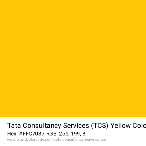 Tata Consultancy Services (TCS)'s Yellow color solid image preview