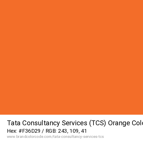 Tata Consultancy Services (TCS)'s Orange color solid image preview