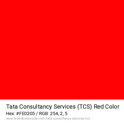 Tata Consultancy Services (TCS)'s Red color solid image preview