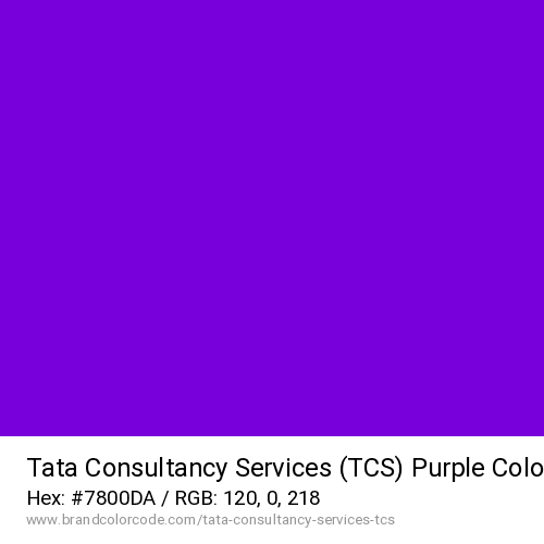 Tata Consultancy Services (TCS)'s Purple color solid image preview