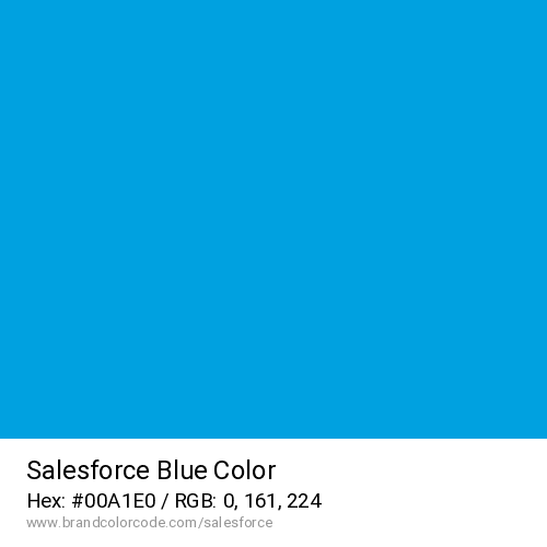 Salesforce's Blue color solid image preview