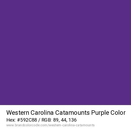 Western Carolina Catamounts's Purple color solid image preview