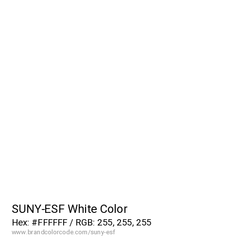 SUNY-ESF's White color solid image preview