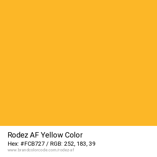 Rodez AF's Yellow color solid image preview