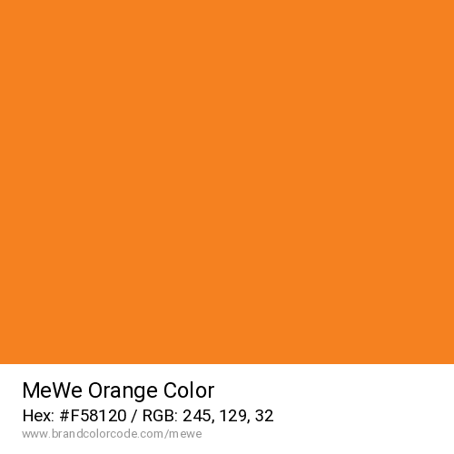 MeWe's Orange color solid image preview