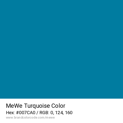 MeWe's Turquoise color solid image preview