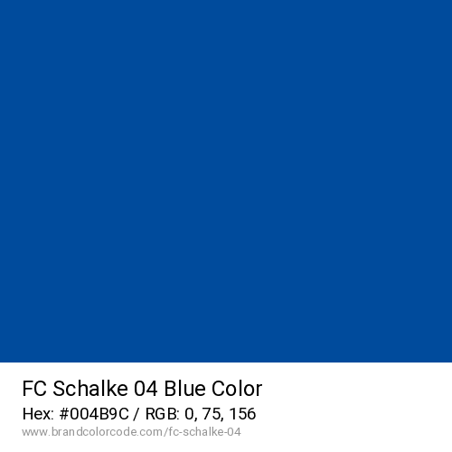 FC Schalke 04's Blue color solid image preview