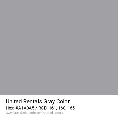 United Rentals's Gray color solid image preview