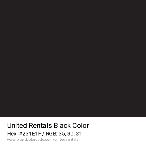 United Rentals's Black color solid image preview
