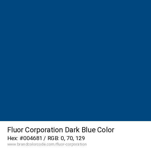 Fluor Corporation's Dark Blue color solid image preview