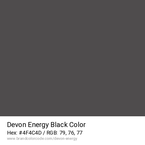 Devon Energy's Black color solid image preview