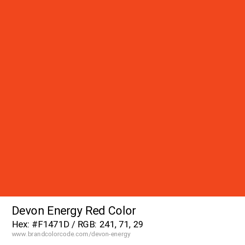 Devon Energy's Red color solid image preview