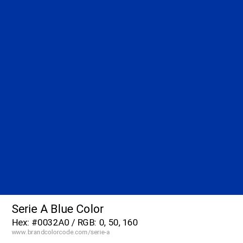 Serie A's Blue color solid image preview