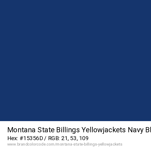 Montana State Billings Yellowjackets's Navy Blue color solid image preview