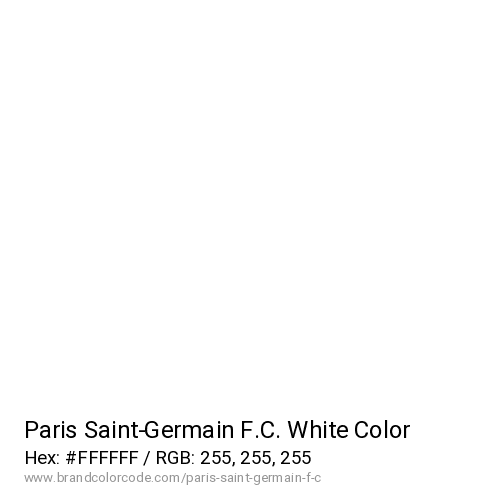 Paris Saint-Germain F.C.'s White color solid image preview