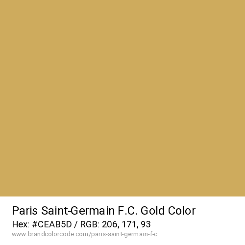 Paris Saint-Germain F.C.'s Gold color solid image preview