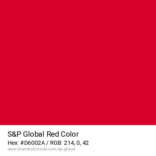 S&P Global's Red color solid image preview