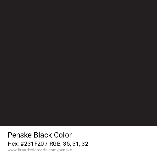 Penske's Black color solid image preview